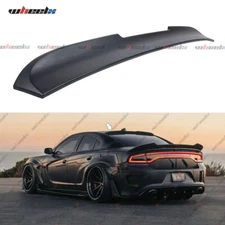 FOR 11-2023 DODGE CHARGER MATTE BLACK JDM VIP STYLE REAR WINDOW ROOF SPOILER LIP