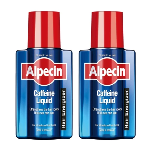 Alpecin Caffeine Liquid Hair Tonic Against Thinning Hair 200ml x2 - Picture 1 of 4