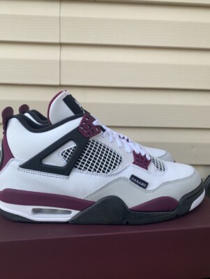 Size 9.5 - Jordan 4 Retro x Paris Saint-Germain Bordeaux 2020