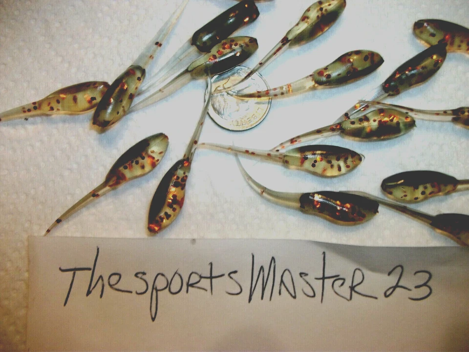 70-1 3/4"-Crappie-panfish-pescado-carvas minnow suaves-plantillas-señuelos-olor-aguijones-cebos Foto 4 de 4