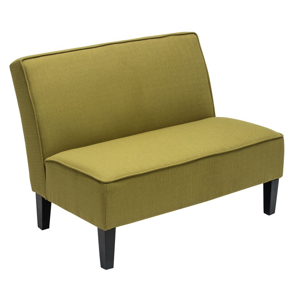 Upholstered Linen Settee Loveseat Sofa Couch Recliner Armless Living Room Green Modern Sofas Loveseats Chaises Home Garden Map India Org