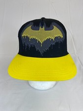 Youth Batman Trucker Hat Snapback Cap DC Comics Superhero Black Bat Adjustable