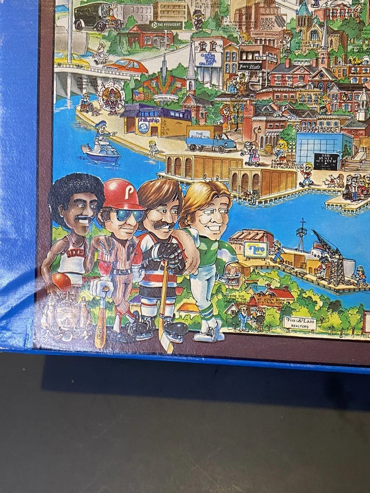 Vintage 1985 Philadelphia City Interlocking Jigsaw Puzzle 504 pc complete RARE - Image 2 of 4