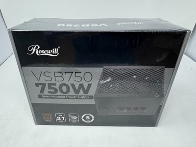 New Sealed Rosewill VSB750 750Watt 80+ Bronze Semi-Modular ATX 3.1 Power Supply