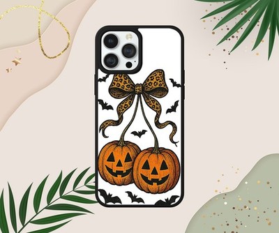 HERBST KOKETTE KIRSCHE KÜRBIS FLEDERMÄUSE HANDYHÜLLE FÜR IPHONE SAMSUNG PIXEL