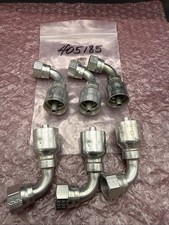 John Deere CNH OXBO 13943-6-4 Crimp 90 Degree Elbow Fitting - Pack of 6 NEW