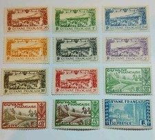 Colonies Françaises Timbres Poste aérienne Guyane 1933 Neufs*