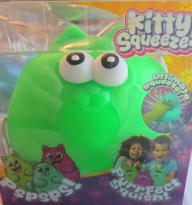 PPNC Kitty Squeeze Green    Five Below Viral Squishy Sensory/Stress Toy NIB