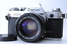 CLA  d Near MINT   Canon AE-1 35mm Film Camera Body Silver From JAPAN 0947