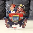 Silhouette Marc Lebut et son voisin Ford T 14 cm En Bois