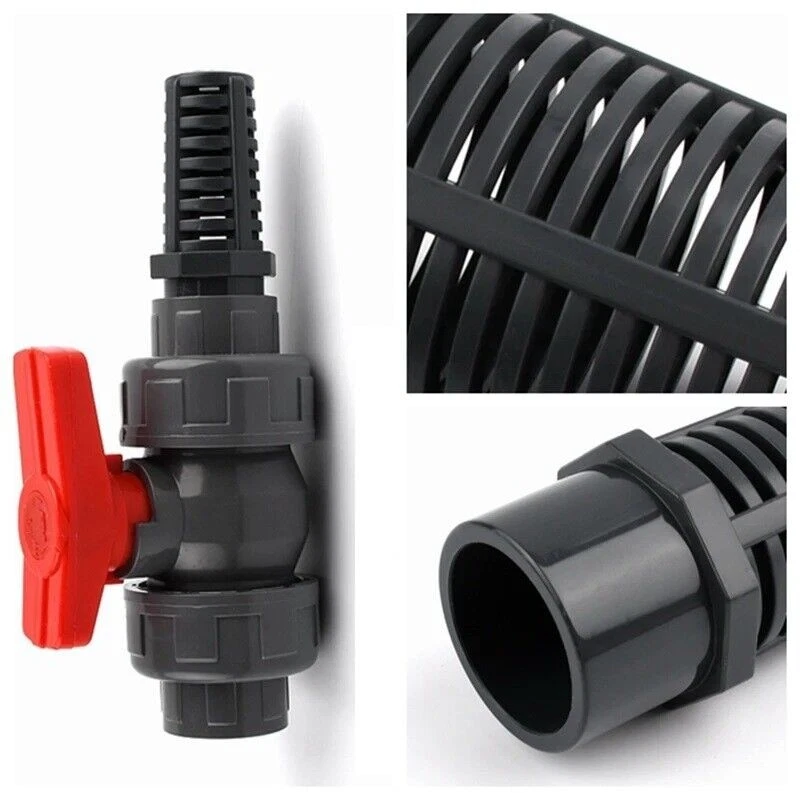 PVC INLET PIPE STRAINER 20 25 32 40 50mm 1/2" 3/4" AQUARIUM POND FILTER OVERFLOW - Image 2 of 4