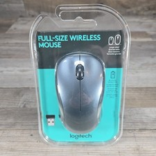 Logitech - NEW SEALED - FULL SIZE WIRELESS MOUSE - BLK / GREY - 910-005484