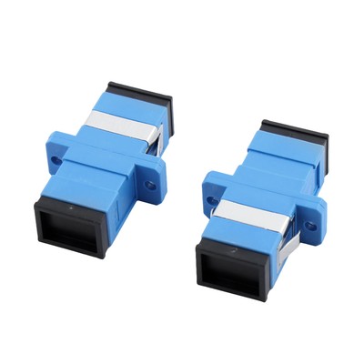SC/SC Flange Fiber Optical 5 DB Attenuator Connector Adapter Coupler 2 Pcs