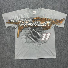 Chase Denny Hamlin AOP NASCAR T Shirt FedEx All Over Print Size Medium Joe Gibbs