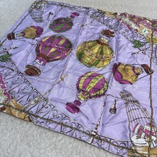 manipuri Silk Scarf 25in Purple Hot Air Balloon Rope Ornament Classic 63cm