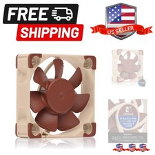 Quiet Fan with USB Power Adaptor Cable, 4-Pin, 5V Version 40x10mm, Brown