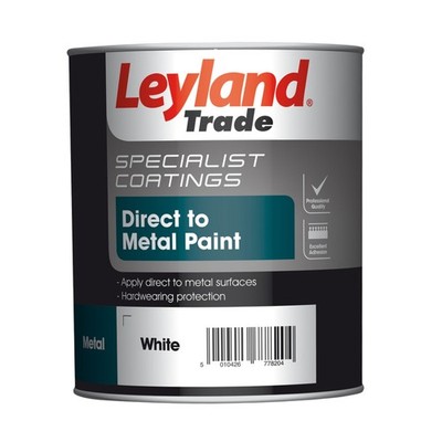 Leyland Trade 750ml Speziallacke Direkt auf Metalllack weiß