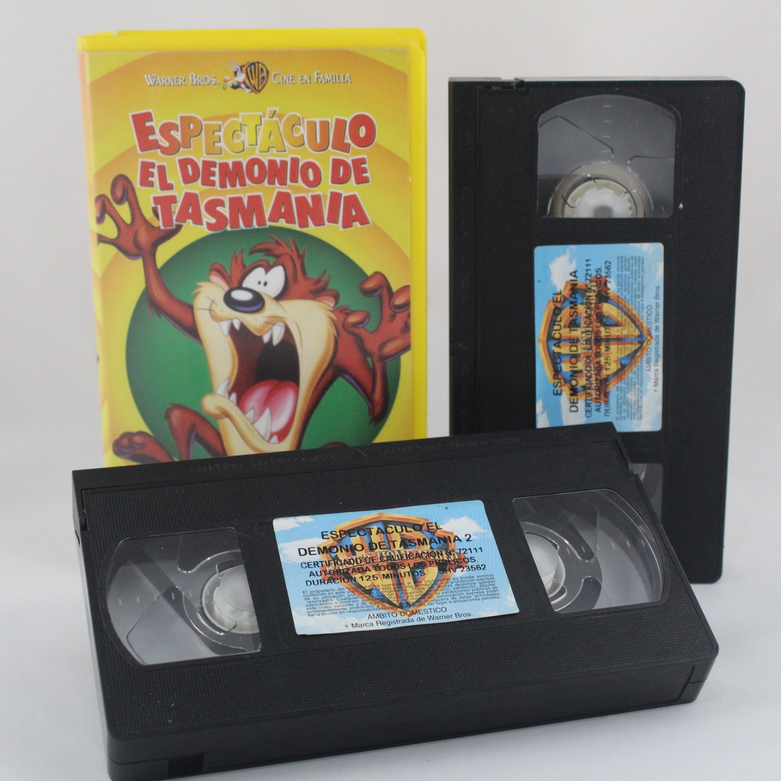 Espectáculo El Demonio de Tasmania 2 VHS Looney Tunes Animación PAL Castellano