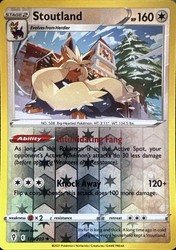 Stoutland 135/203 Evolving Skies Reverse Holo Rare