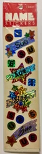 Hambly Studios 1990s Prismatic Name Sticker Metallic Scrapbooking Crafting - SUE
