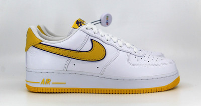 Nike Air Force 1 Low Retro QS Kobe White Varsity Yellow FZ1151-100 UK 9,5