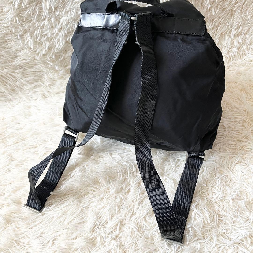 PRADA nylon backpack with triangular logo plate i… - image 2