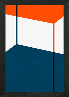 Abstrakte geometrische Kunst gerahmtes Wandbild Poster Leinwanddruck Bild