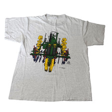 Vtg John Deere 1936 A-Steel Tractor Shirt Size M 2 Sided Single Stitch Farming