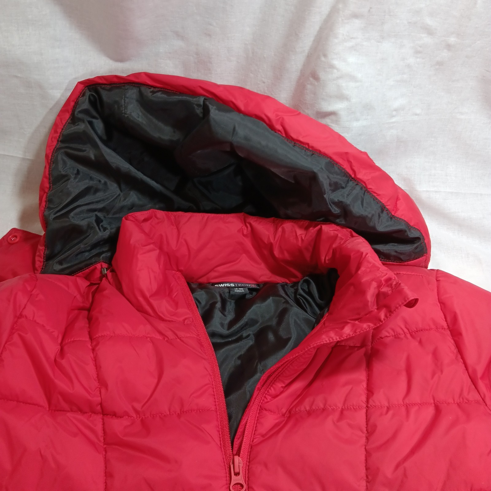 Swiss Tech Women's Navy Mid-Length Puffer Jacket Sizes Medium