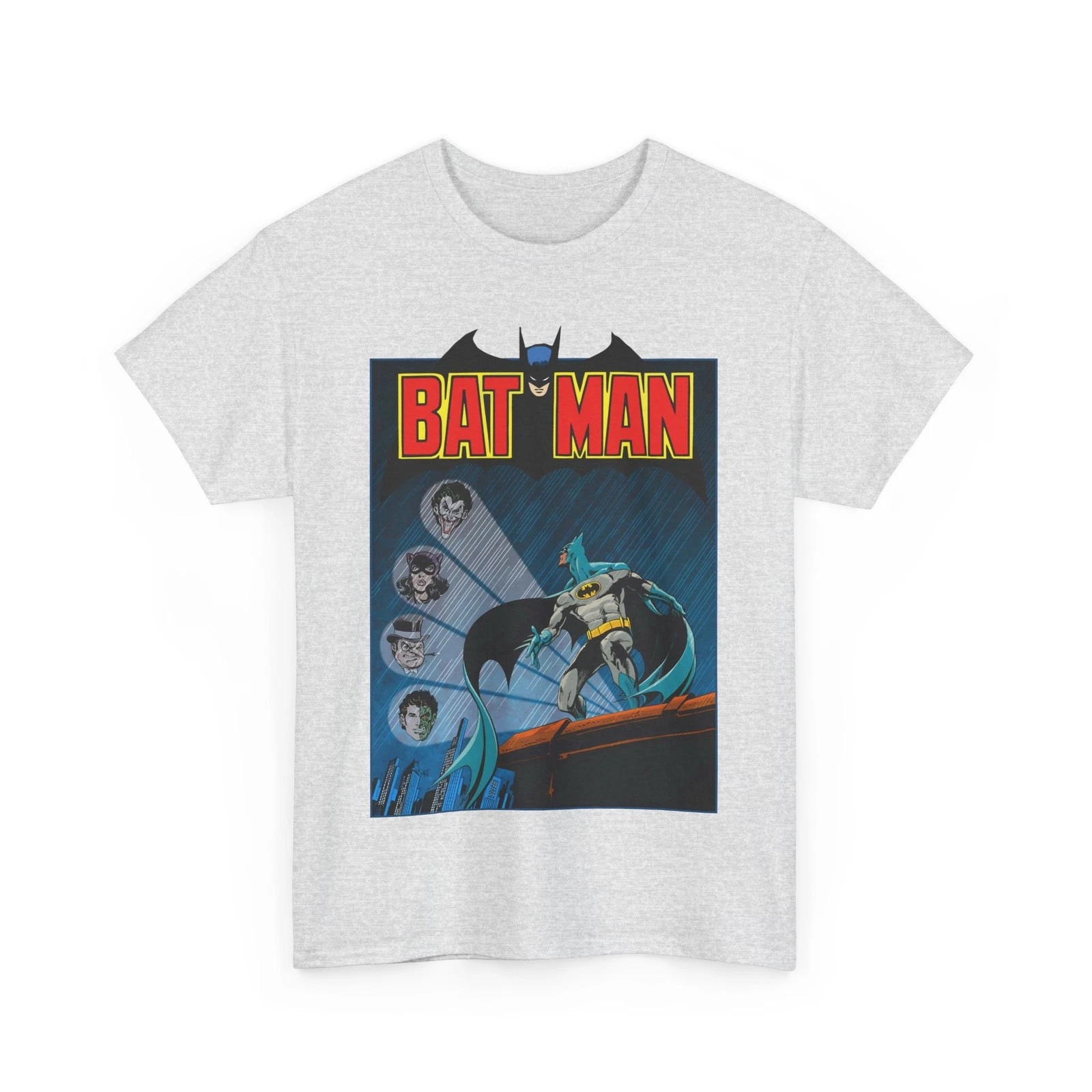 Batman T-Shirt - DC Comics - Catwoman, Joker, Two-Face, Penguin - Bronze Age Art