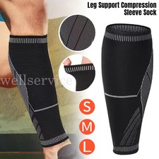 Elastic Calf Support Compression Sleeves Running Leg Pain Shin Splints Men Women