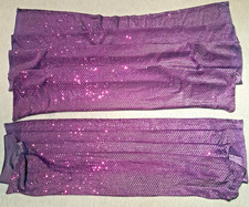 2x  Paillettenstoff- Lila- 126x105-Stoff für Karneval- Tanz- Kostüme- kein China