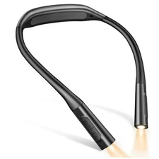  Ergonomic Neck Light, 1200mAh for 100Hrs Runtime, Reading Lights for Books in 