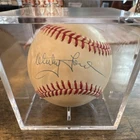 Whitey Ford Autographed Baseball Yankees Mounted Memories COA Sawgrass 1995