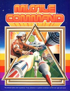 Missile Command Atari Video Arcade Flyer / Brochure / Ad Excellent Foldout