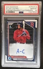 2024 Bowman Allan Castro Chrome Auto 1st Prospect #CPA-ACA Red Sox PSA 10