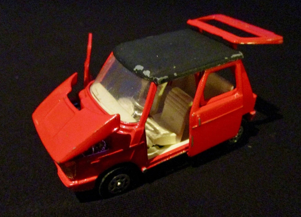 Corgi Toys 283 DAF City OSI Kleinwagen Konzept 1:43 rot schwarz original - Bild 4 von 4