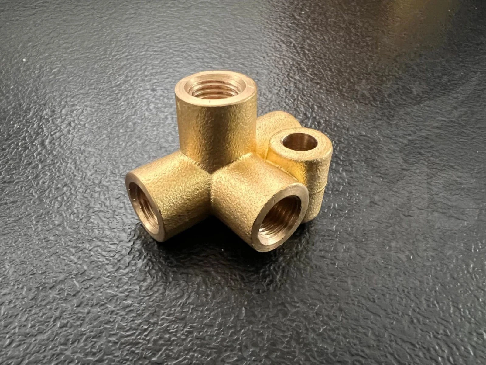 3/8 UNF Brass Brake Pipe Union 4 Way Female