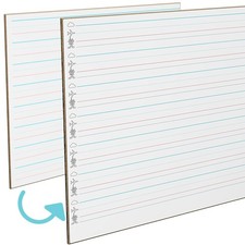 STEPUP Double Sided Whiteboard Lined Dry Erase Boards for Kids Ruled Writing ...