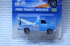VINTAGE 1997 Hot Wheels CHINA light blue FORD TRANSIT WRECKER #620