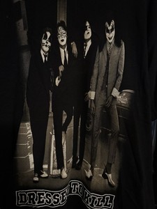 Original Vintage KISS Dressed To Kill Shirt Rock And Roll Gene Paul Ace Peter
