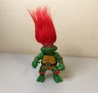 TMNT Ninja Turtle Raphael Troll Doll 4" Action Figure Playmates Vintage 1993