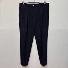 Tory Burch Women Wool Stretch Dress Pants Trouser Size 10 Dark Blue D043 -17