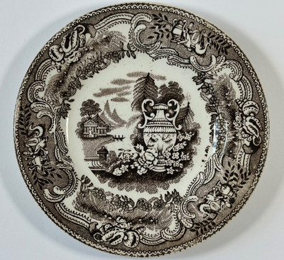 c1880 Adderley Child's  MYCENAE  Toy Plate Miniature Staffordshire Pearlware