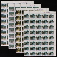 NEW ZEALAND 1975 Forest Parks set in sheets MNH **. FV $55, CP cat $780.