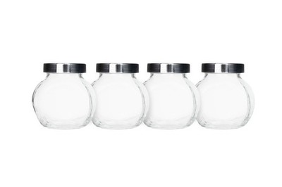 IKEA "RAJTAN" Gewrzglser-Set 4 Aufbewahrungsglser - 15cl - mit Deckel |  eBay.de