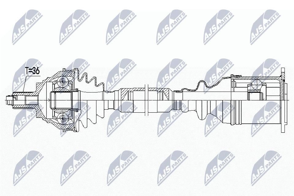 Nty Driveshaft For Vw Passat B8 14- Arteon 17- Skoda Superb Iii 15 - Image 4