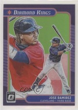 2021 Panini Donruss Optic Diamond Kings Lime Green Prizm Jose Ramirez #8 0jg3
