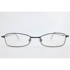 EasyClip P6012 Black Metal Rectangular Eyeglasses Frames 49-17-135 Patented Tech