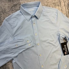 Rhone Commuter Shirt Mens Small Slim Fit Blue All Way Stretch Tech Office NEW